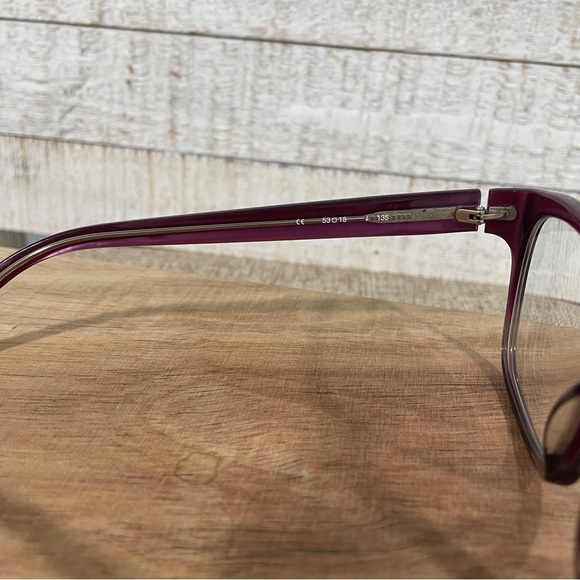 MICHAEL KORS MK255 Plum Purple Gradient Rectangle Eyeglass FRAMES Uni 53-18-135 - Picture 10 of 16